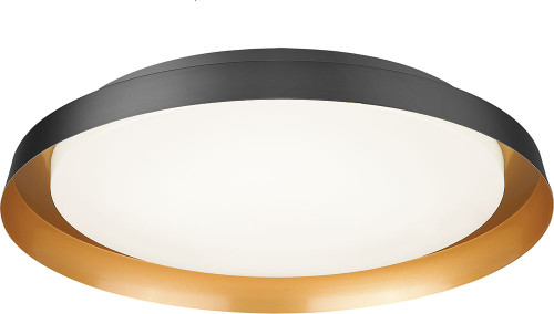 Matteo M15602BK Vieno Contemporary Black LED 16" Home Ceiling Lighting