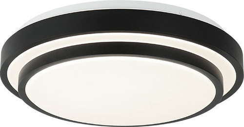 Matteo M18915MB Helix Modern Matte Black LED Ceiling Light Fixture