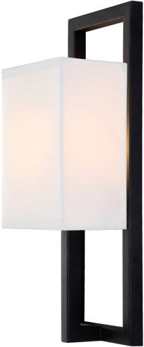 Matteo S00101DG Cadre Contemporary Dark Grey Wall Sconce Lighting