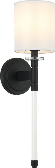 Matteo S00801MB Fairburn Modern Matte Black LED Wall Sconce