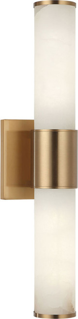 Matteo S01412AG London Modern Aged Gold Brass LED Lamp Sconce