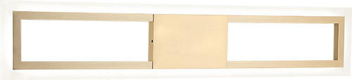 Matteo S02524AG Valance Modern Aged Gold Brass LED 24" Bathroom Vanity Light Fixture
