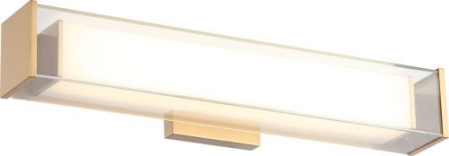 Matteo S04420AG Cardenne Contemporary Aged Gold Brass LED 20" Vanity Light