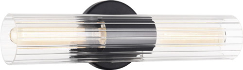 Matteo S05401BK Odette Black 16" Lighting For Bathroom