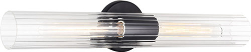 Matteo S05403BK Odette Black 24" Bathroom Lighting Fixture