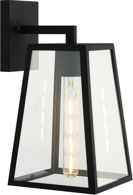 Matteo S11302MB Denzil Modern Matte Black Lighting Sconce