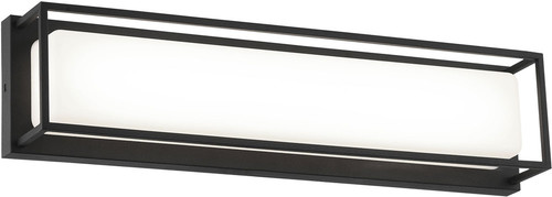 Matteo S13418MB Thornstone Contemporary Matte Black LED 18" Light Sconce