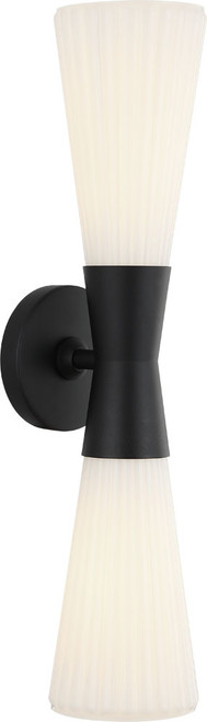Matteo S18112MB Jameson Modern Matte Black 21.5" Bathroom Vanity Lighting