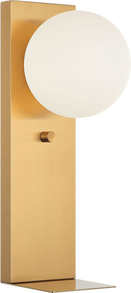 Matteo S17801AG Stanley Modern Aged Gold Brass Lamp Sconce
