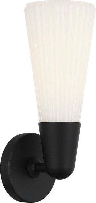 Matteo S18101MB Jameson Contemporary Matte Black Lighting Sconce