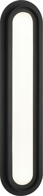 Matteo W20224MB Iris Contemporary Matte Black LED 24" Lighting Sconce