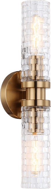 Matteo W32112AG Weaver Modern Aged Gold Brass Lamp Sconce