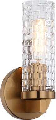 Matteo W32101AG Weaver Modern Aged Gold Brass Wall Sconce Lighting