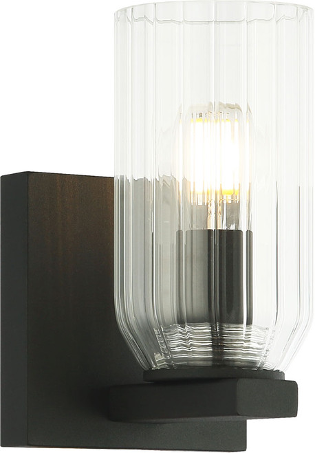 Matteo W34001MB Westlock Modern Matte Black Lamp Sconce