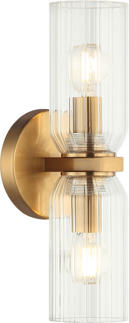 Matteo W34012AG Westlock Modern Aged Gold Brass Wall Sconce Lighting
