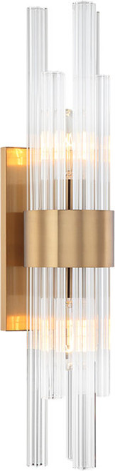Matteo W66912AG Kellan Modern Aged Gold Brass Wall Sconce Lighting