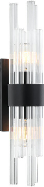 Matteo W66912MB Kellan Modern Matte Black Sconce Lighting