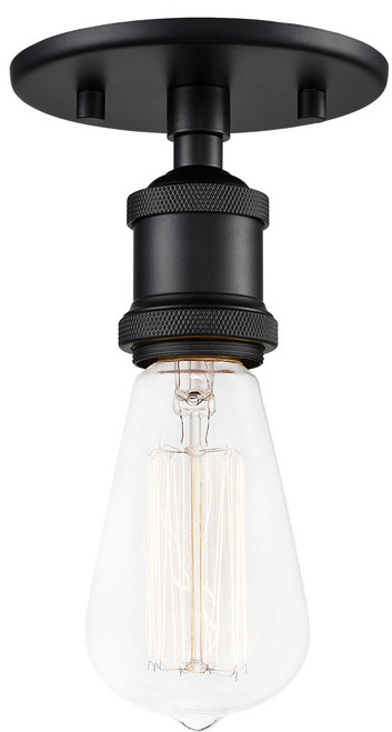 Matteo X46100BK Bulstrode's Workshop Modern Black Flush Mount Light Fixture