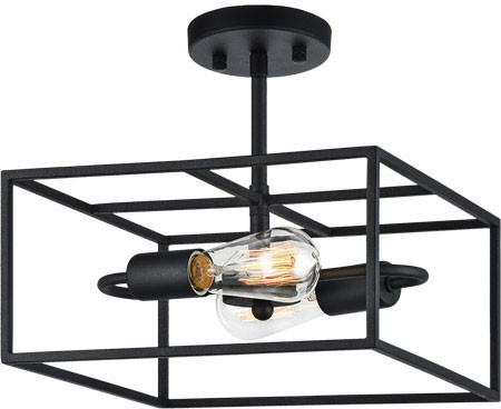 Matteo X71642RB Candid Modern Rusty Black 12" Ceiling Lighting