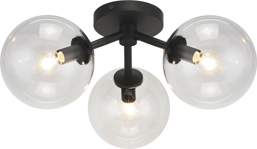 Matteo X81703BKCL Novo Modern Black Ceiling Light Fixture