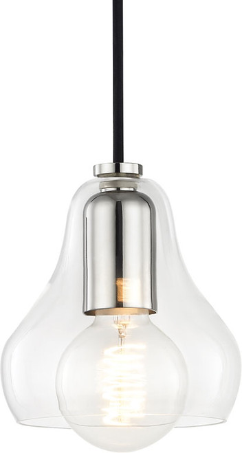 Mitzi H104701S-PN Sadie Modern Polished Nickel Mini Hanging Light Fixture