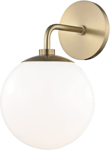 Mitzi H105101-AGB Stella Contemporary Aged Brass Wall Light Sconce