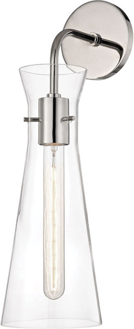 Mitzi H112101-PN Anya Contemporary Polished Nickel Sconce Lighting