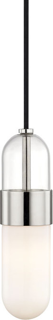 Mitzi H126701-PN Emilia Modern Polished Nickel LED Mini Ceiling Pendant Light