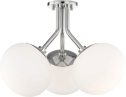 Mitzi H134603-PN Estee Modern Polished Nickel Flush Mount Lighting Fixture