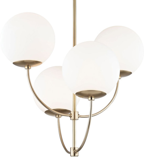 Mitzi H160804-AGB Carrie Modern Aged Brass Chandelier Lighting