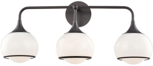 Mitzi H281303-OB Reese Modern Old Bronze 3-Light Bath Light Fixture