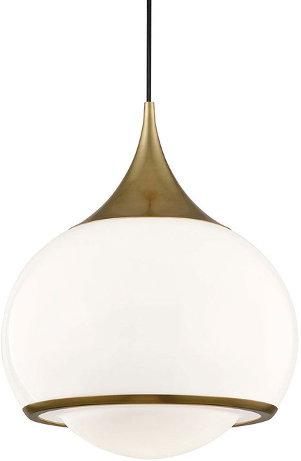 Mitzi H281701L-AGB Reese Modern Aged Brass Drop Lighting
