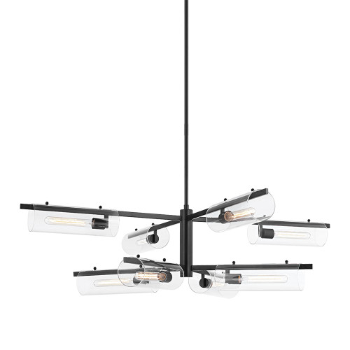 Mitzi H326808-SBK Ariel Modern Soft Black 53" Chandelier Lighting