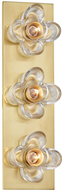 Mitzi H410303-AGB Shea Contemporary Aged Brass 3-Light Vanity Lighting Fixture