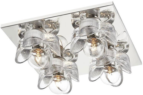 Mitzi H410504-PN Shea Modern Polished Nickel Ceiling Light