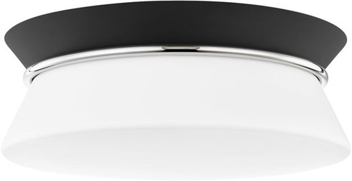 Mitzi H425502-PN/BK Cath Contemporary Polished Nickel / Black Overhead Light Fixture