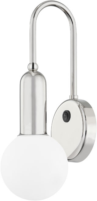 Mitzi H444101-PN Gabby Contemporary Polished Nickel Wall Lighting Sconce