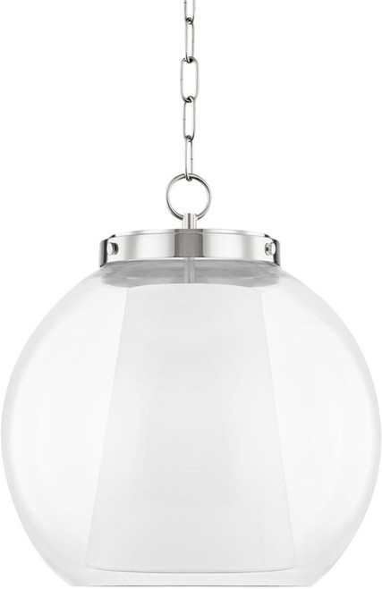 Mitzi H457701L-PN Sasha Modern Polished Nickel LED Pendant Lighting