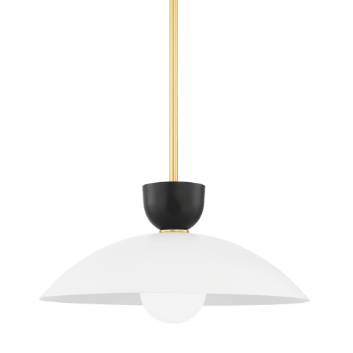 Mitzi H481701L-AGB Whitley Modern Aged Brass 20" Hanging Light Fixture