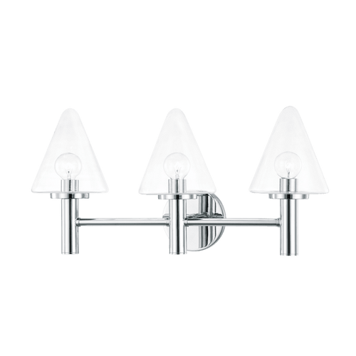 Mitzi H540303-PC Connie Contemporary Polished Chrome 3-Light Vanity Lighting Fixture