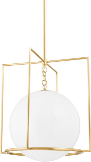 Mitzi H648701L-AGB Frankie Modern Aged Brass Hanging Light