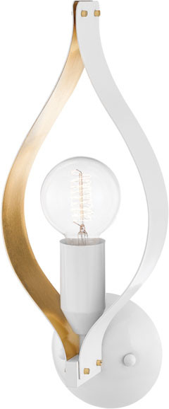 Mitzi H658101-SWH/GL Nala Modern Soft White Wall Sconce Lighting