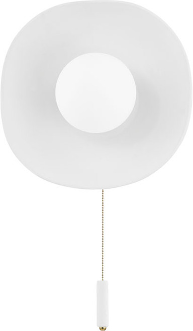 Mitzi H688101-AGB/CMW Bacia Contemporary Aged Brass / Ceramic Raw Matte White Wall Sconce Lighting