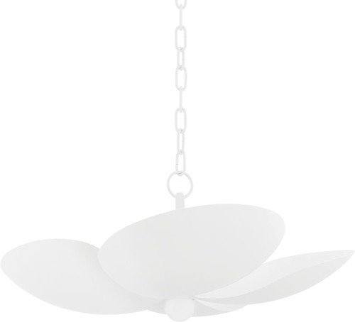 Mitzi H697705-TWH Leni Contemporary Texture White 12" Pendant Light