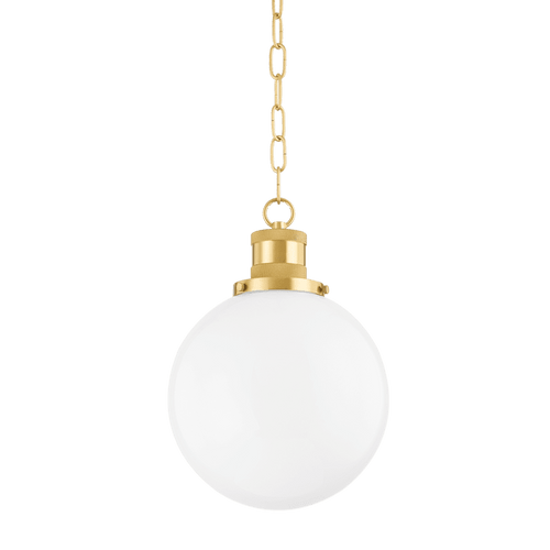 Mitzi H770701S-AGB Beverly Aged Brass Mini Pendant Lamp