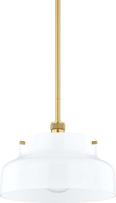 Mitzi H790701L-AGB Luella Aged Brass Drop Lighting Fixture