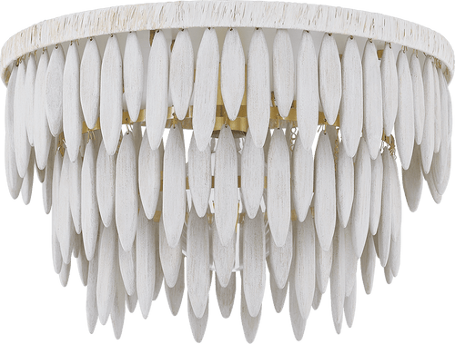 Mitzi H805501-AGB/TCR Tiffany Contemporary Aged Brass Flush Mount Light Fixture