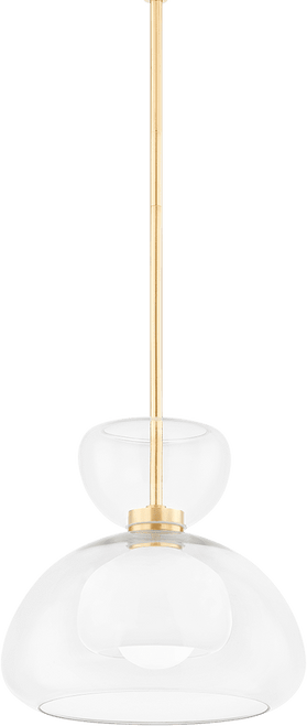 Mitzi H813701-AGB Cortney Contemporary Aged Brass Pendant Light