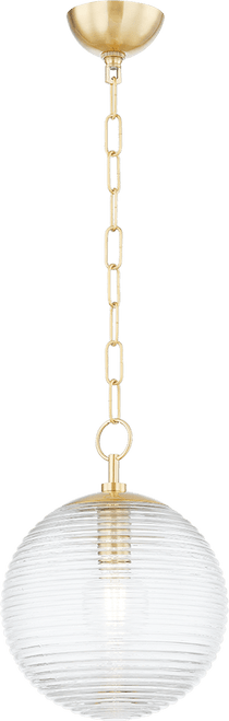 Mitzi H815701S-AGB Sara Modern Aged Brass Mini Pendant Light