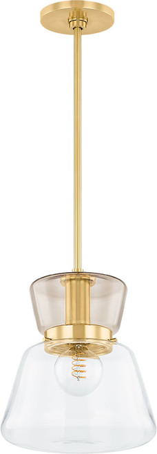 Mitzi H910701S-AGB Elodie Modern Aged Brass Mini Pendant Lighting